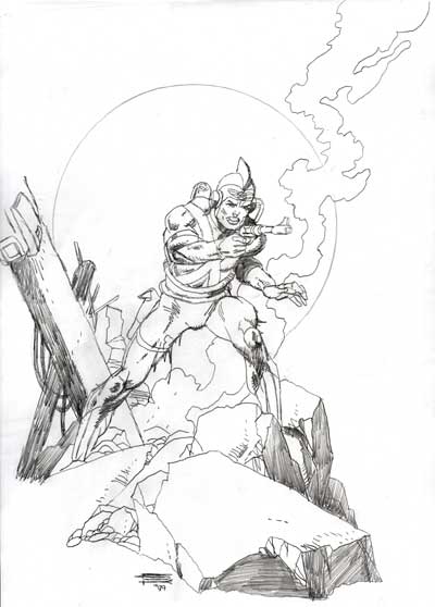 Adam Strange (drawn by Gil Kane)